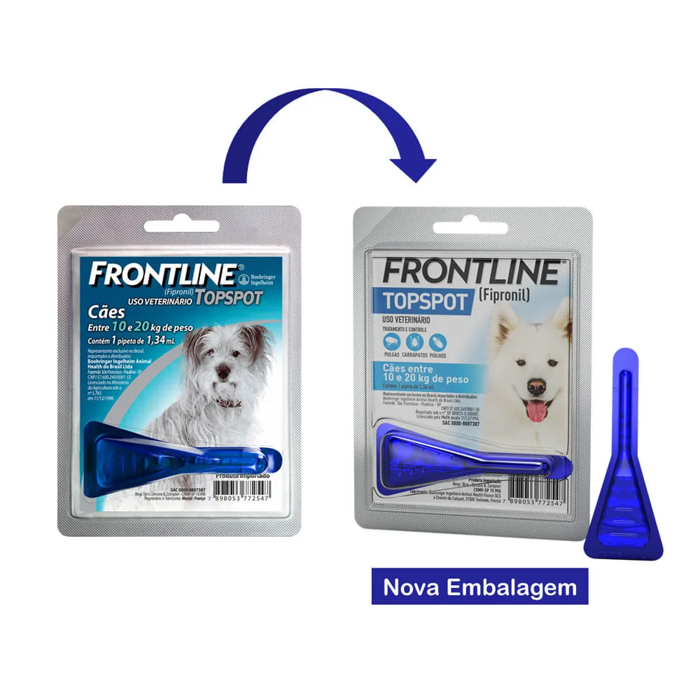 Antipulgas e Carrapatos Frontline Topspot Cães entre 10 e 20kg — foto 2