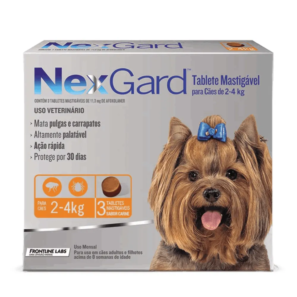 Nexgard Antipulgas e Carrapatos para Cachorros de 2 a 4kg — foto 4