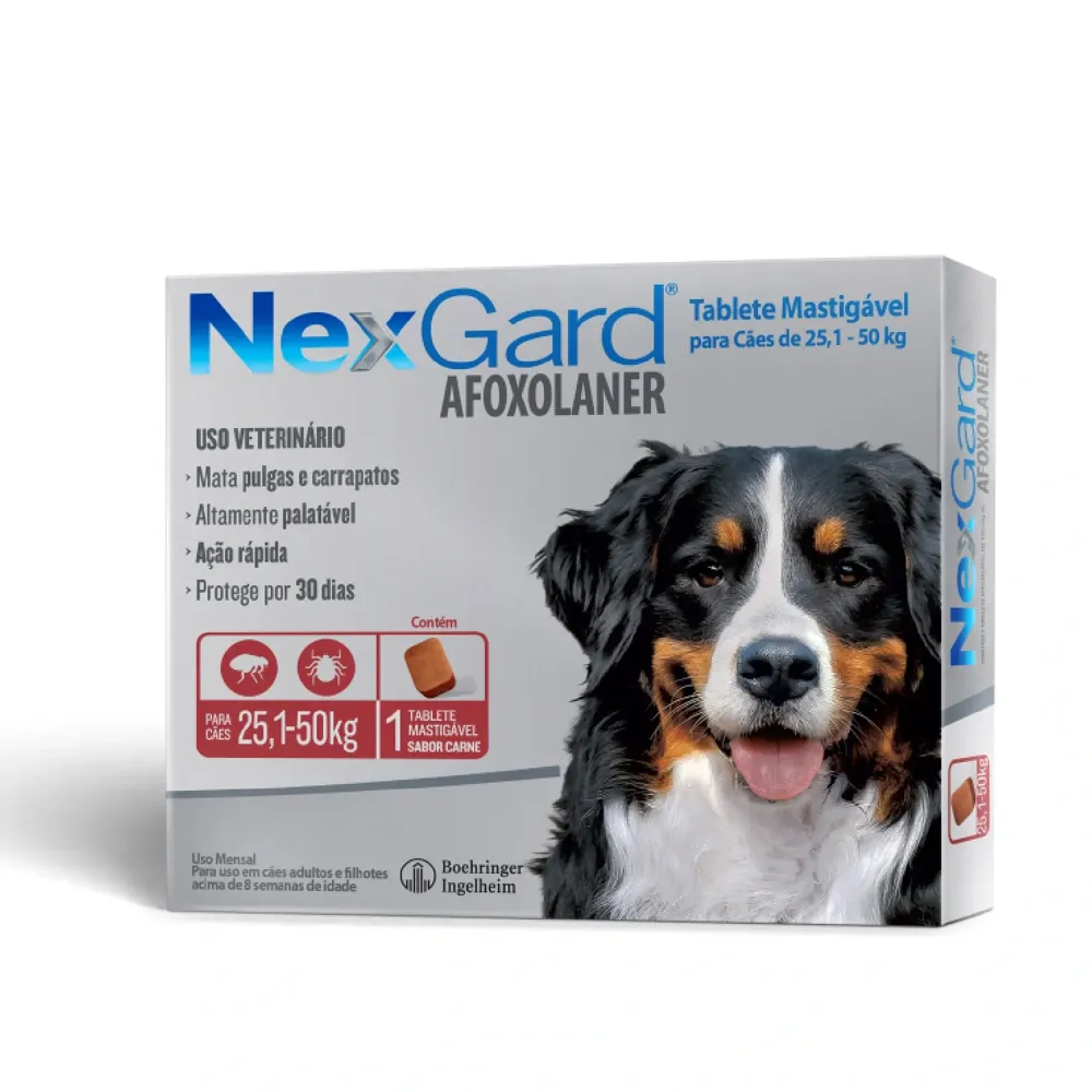 NexGard Antipulgas e Carrapatos para Cães de 25,1 a 50 kg — foto 2