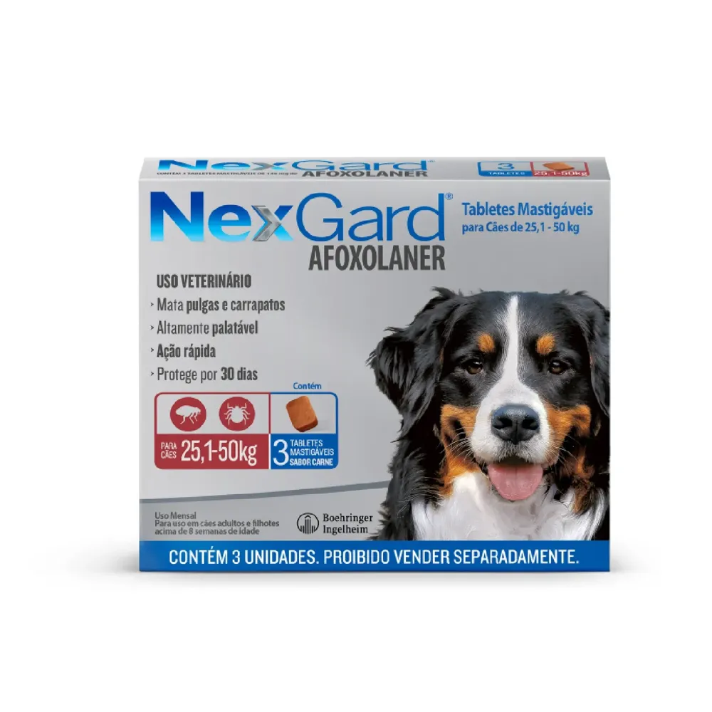NexGard Antipulgas e Carrapatos para Cães de 25,1 a 50 kg — foto 5