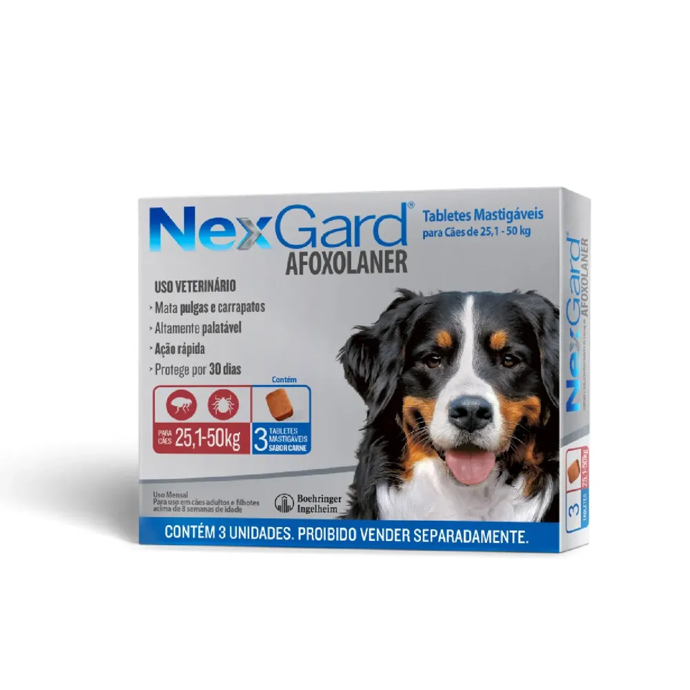 NexGard Antipulgas e Carrapatos para Cães de 25,1 a 50 kg — foto 6