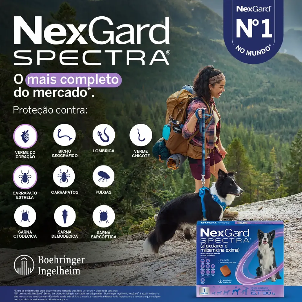 NexGard Spectra 7,6kg a 15kg: Antipulgas, Carrapatos e Vermífugo — foto 3