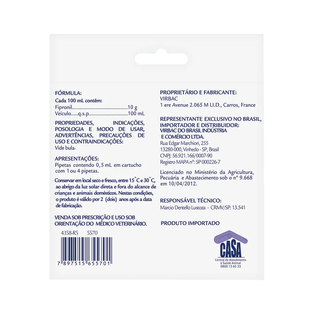 Antipulgas Effipro para Gatos Virbac — foto 3