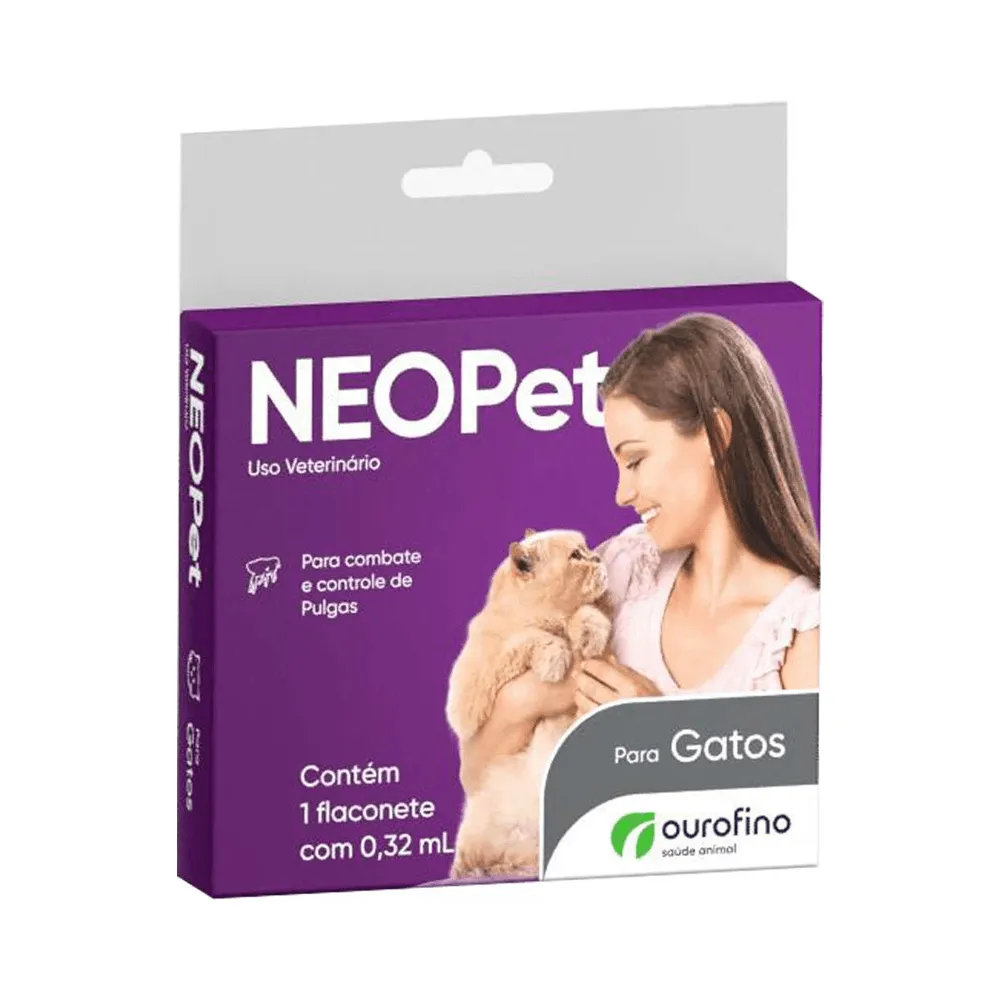 Antipulgas Ouro Fino Neopet para Gatos até 8 Kg – 0,32 ml