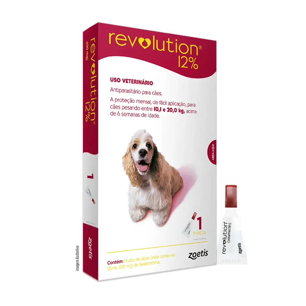 Antipulgas Revolution 12% para Cães de 10,1kg a 20kg — foto 2