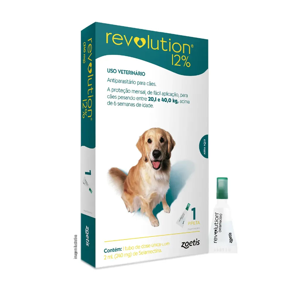 Antipulgas Revolution 12% para Cães de 20,1kg a 40kg — foto 2