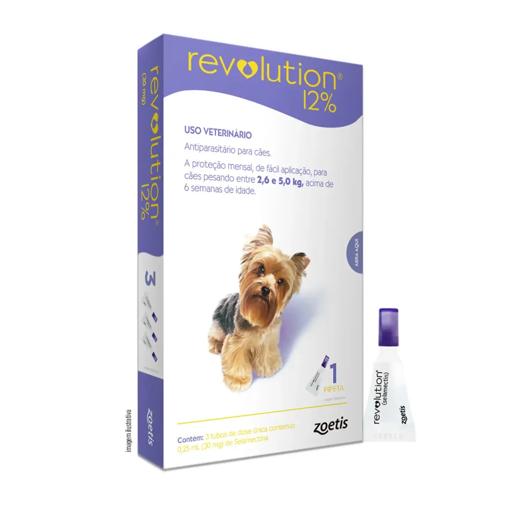 Antipulgas Revolution 12% para Cães de 2,6kg a 5kg — foto 2