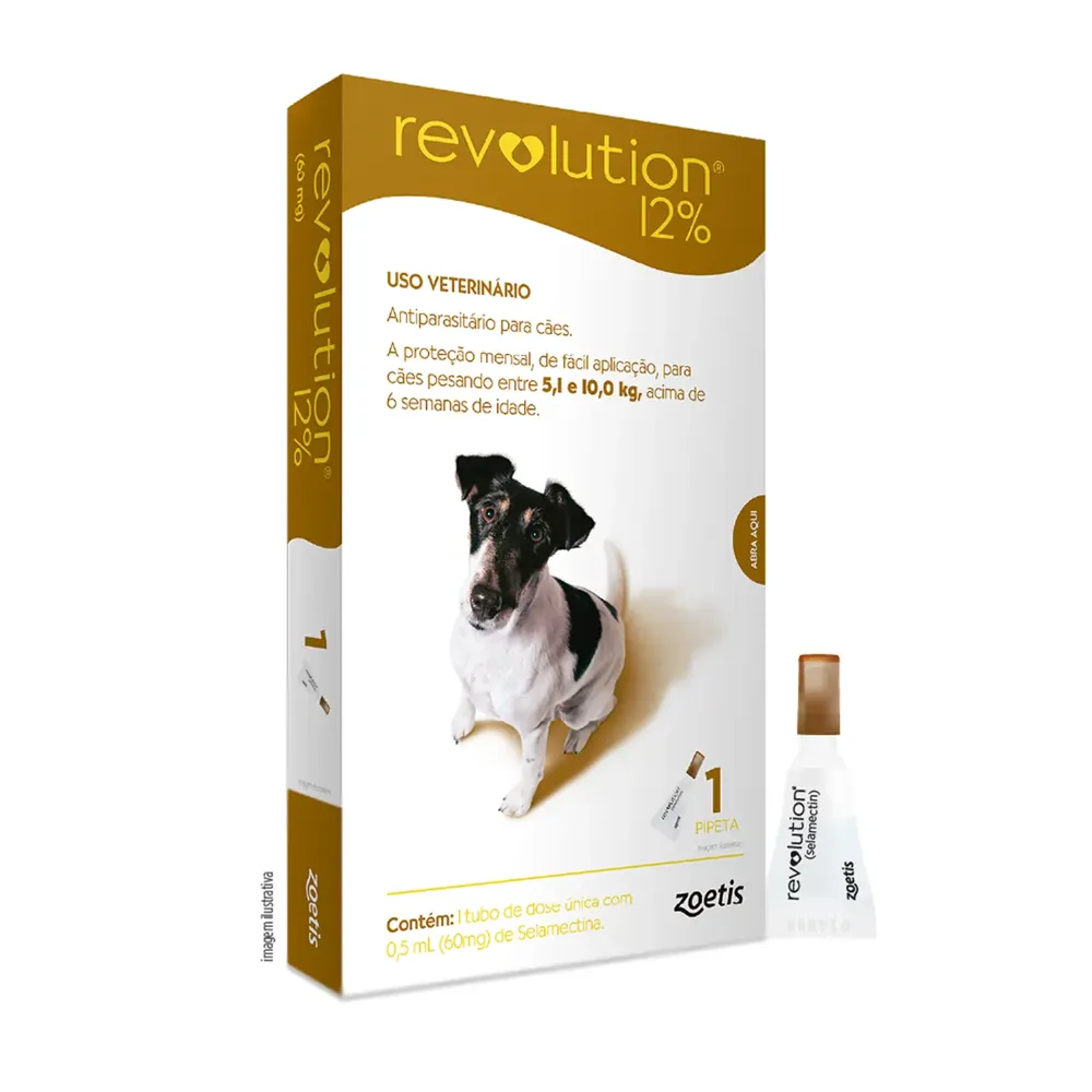 Antipulgas Revolution 12% para Cães de 5,1kg a 10kg — foto 2