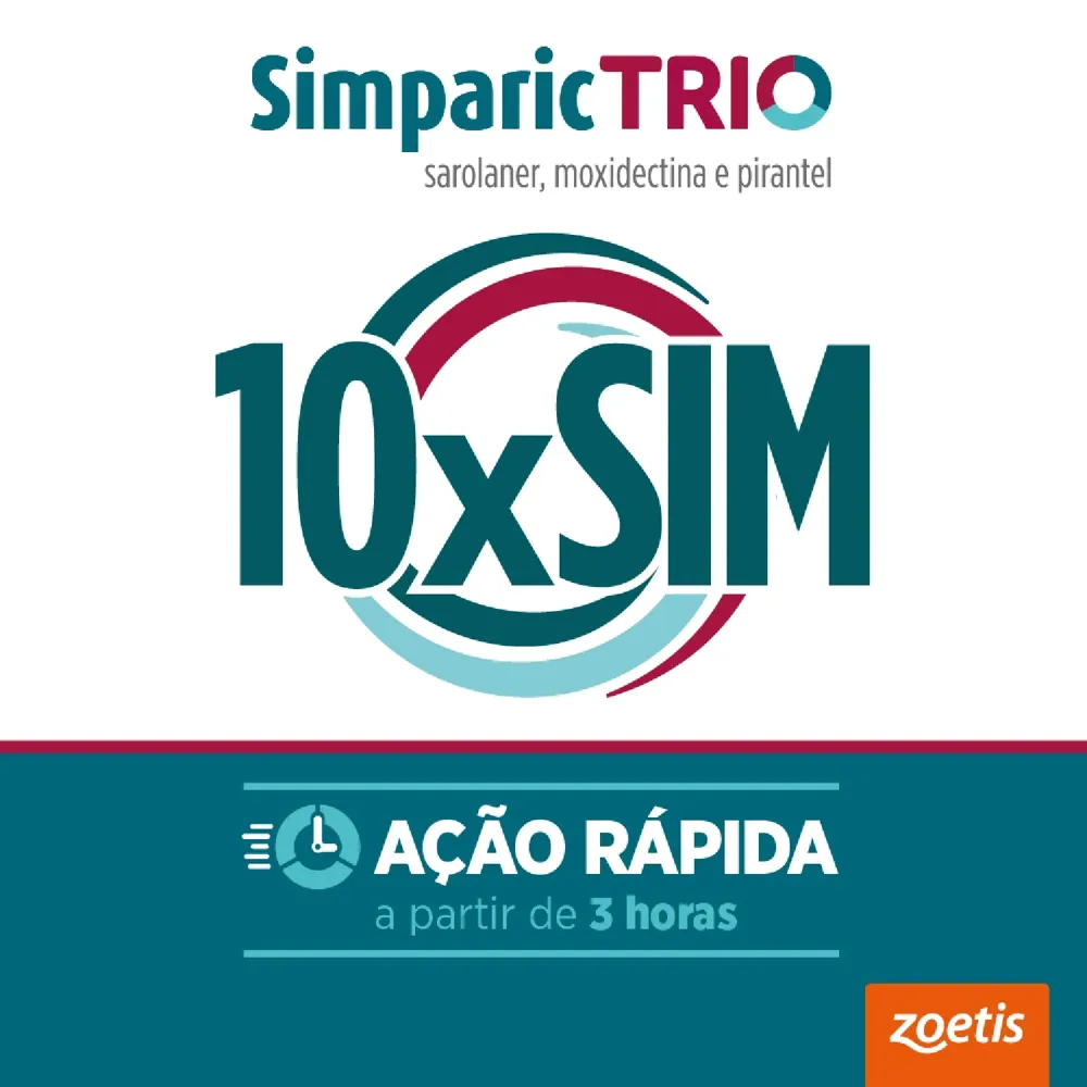 Antipulgas Simparic Trio 3mg para Cães 1,25 a 2,5kg — foto 6
