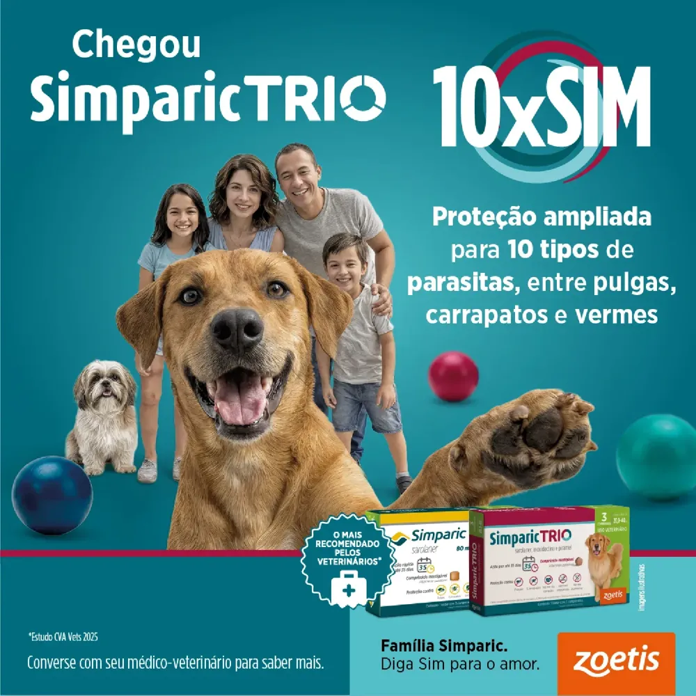 Antipulgas Simparic Trio 48mg para Cães 20,1 a 40kg — foto 4