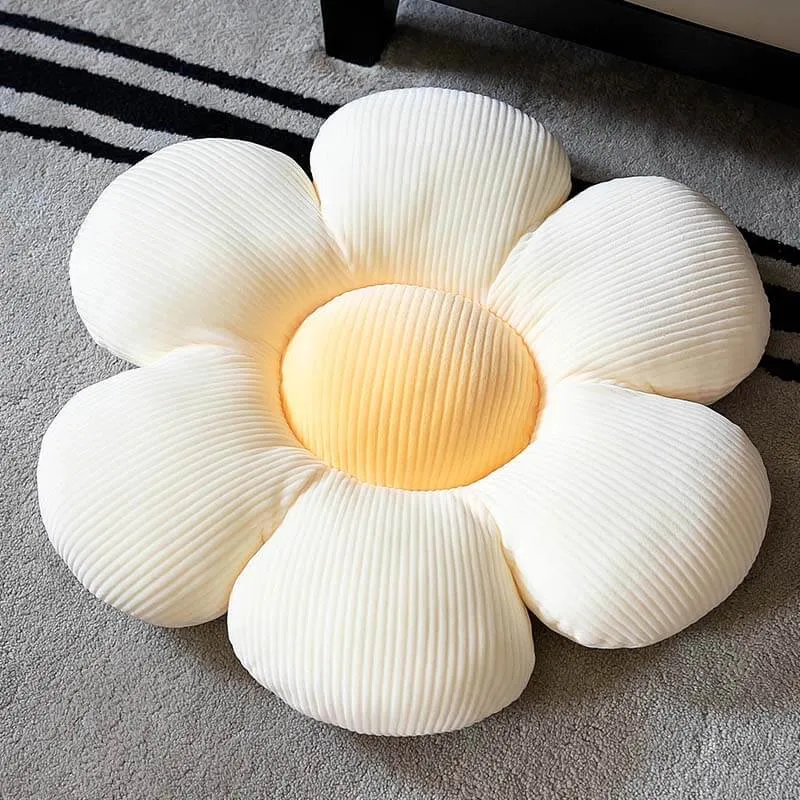 Almofadas de sofá em formato de flor e decoração de quarto — foto 4