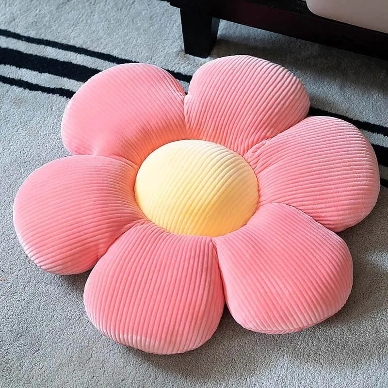 Almofadas de sofá em formato de flor e decoração de quarto — foto 5