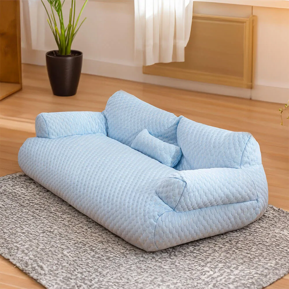 Cama com Resfriamento de Seda Gelada para Pet Lavável e Respirável Sofá-cama para Cão — foto 5
