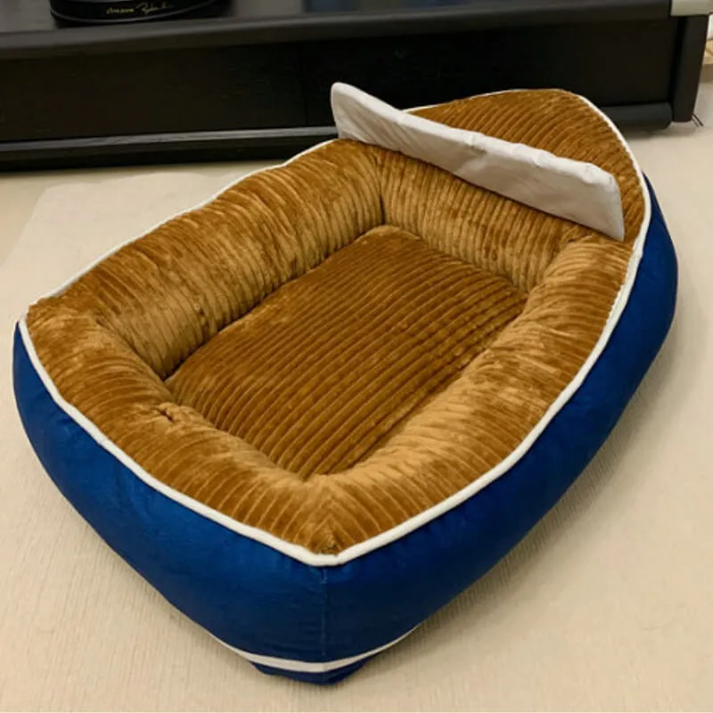 Cama Confortável para Animais de Estimação em Forma de Barco com Grande Espaço, Cama para Cães e Gatos — foto 6