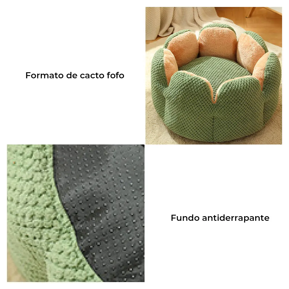 Cama confortável para animais de estimação em formato de cacto — foto 4