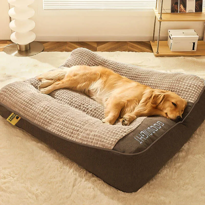 Cama de almofada para cachorro com proteção para coluna grande e espessa e resistente a arranhões personalizada — foto 2