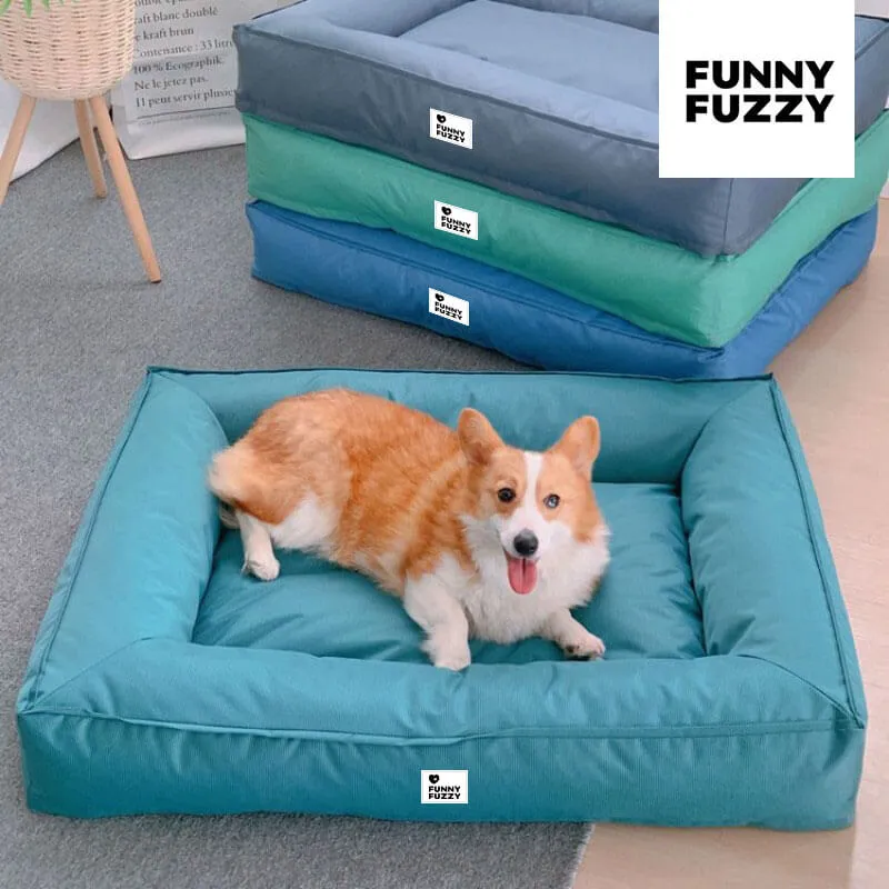 Cama Grande Impermeável para Cães com Apoio Circular Totalmente Ortopédico