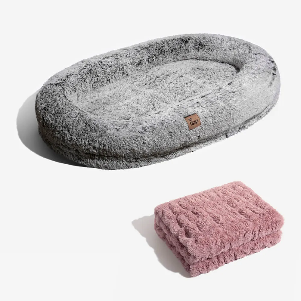 Cama humana super grande luxuosa para cachorro com cobertura macia super para animais de estimação — foto 2