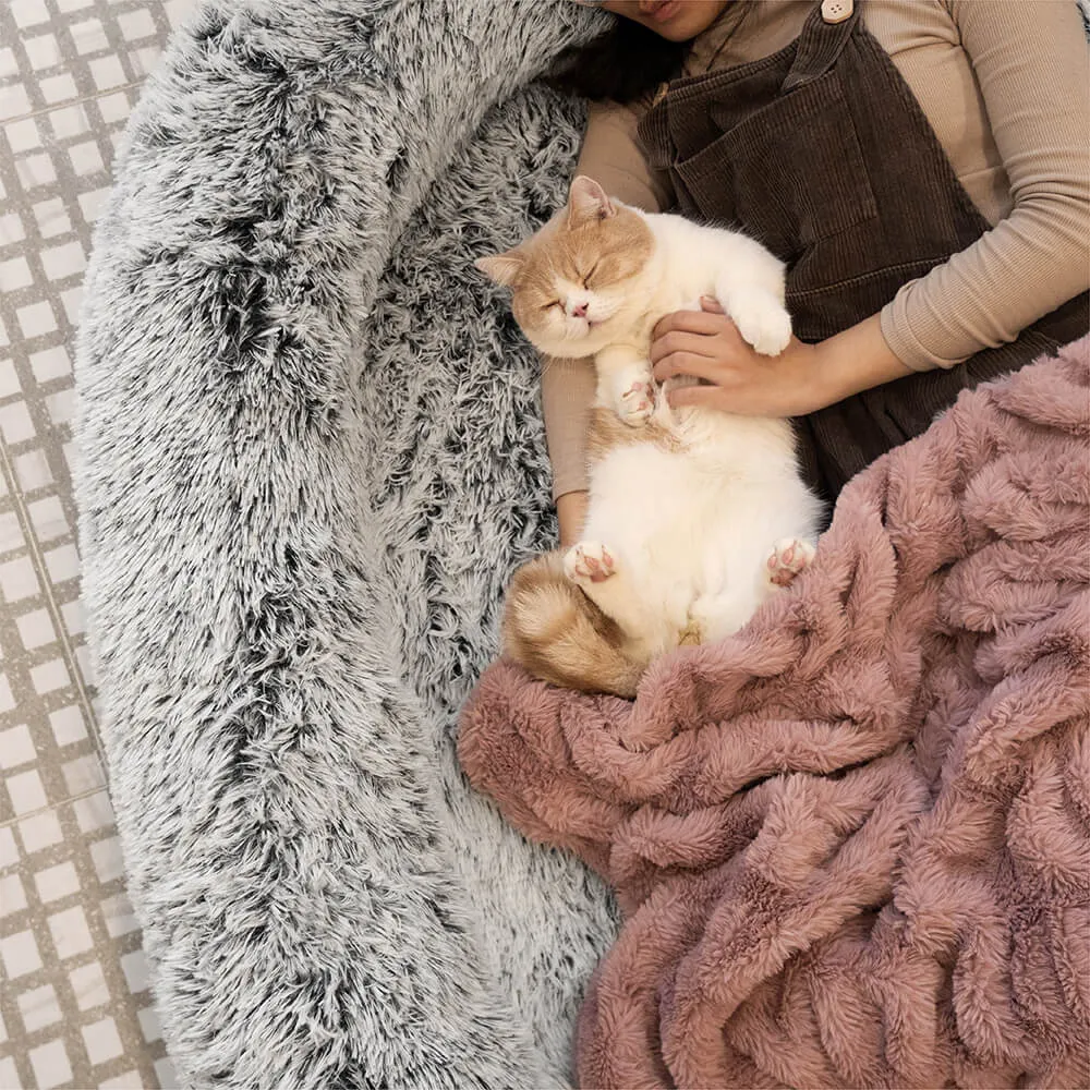 Cama humana super grande luxuosa para cachorro com cobertura macia super para animais de estimação — foto 3
