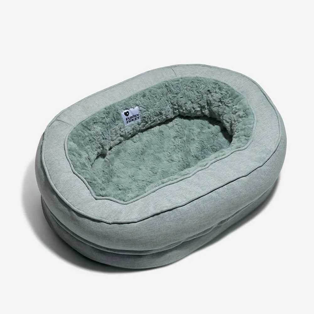 Cama Ortopédica Fofa para Cachorro Donut — foto 2