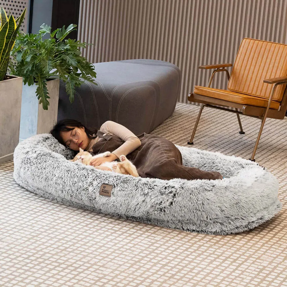 Cama Oval Luxuosa Super Grande para um Sono mais Profundo Cama para Cães e Pessoas — foto 3