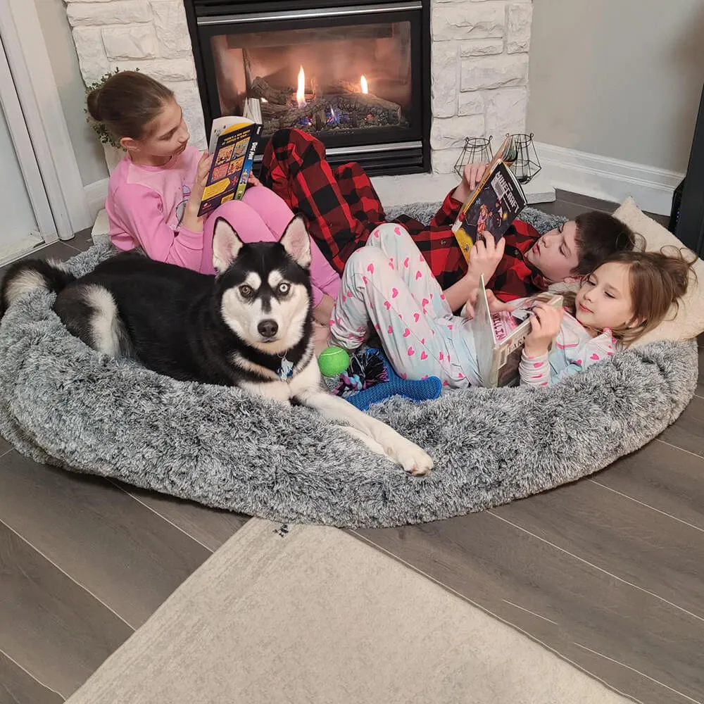 Cama Oval Luxuosa Super Grande para um Sono mais Profundo Cama para Cães e Pessoas — foto 4