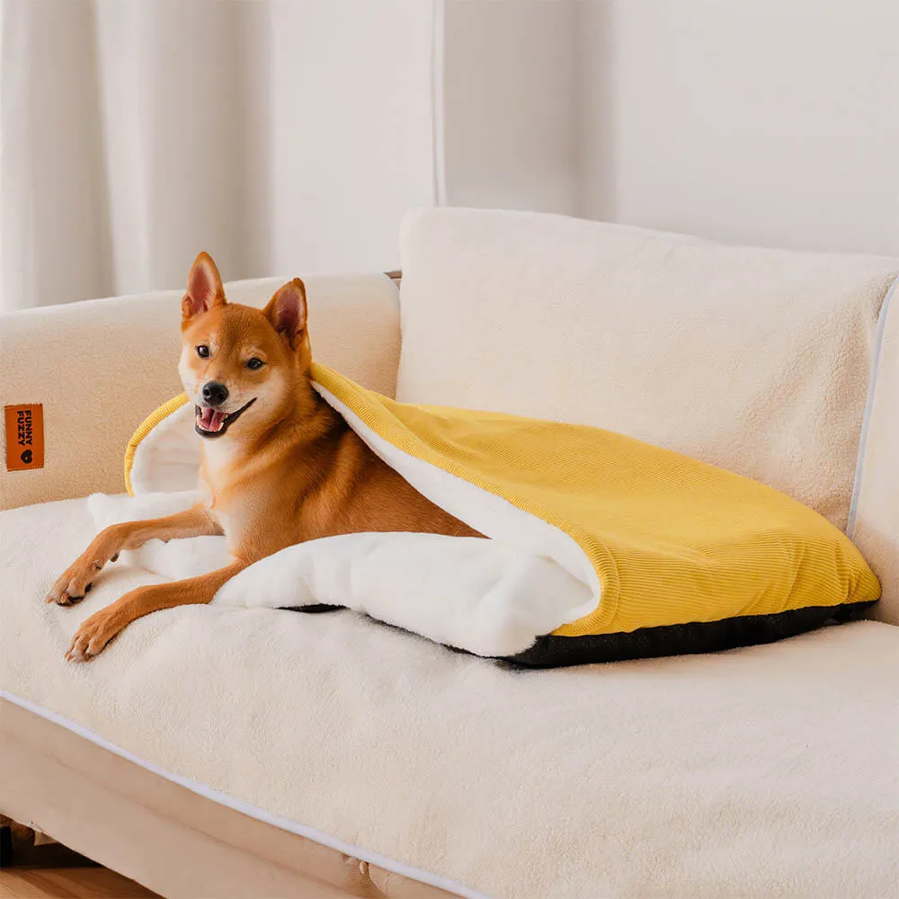 Cama para cachorro com saco de dormir extremamente macio e felpudo — foto 2