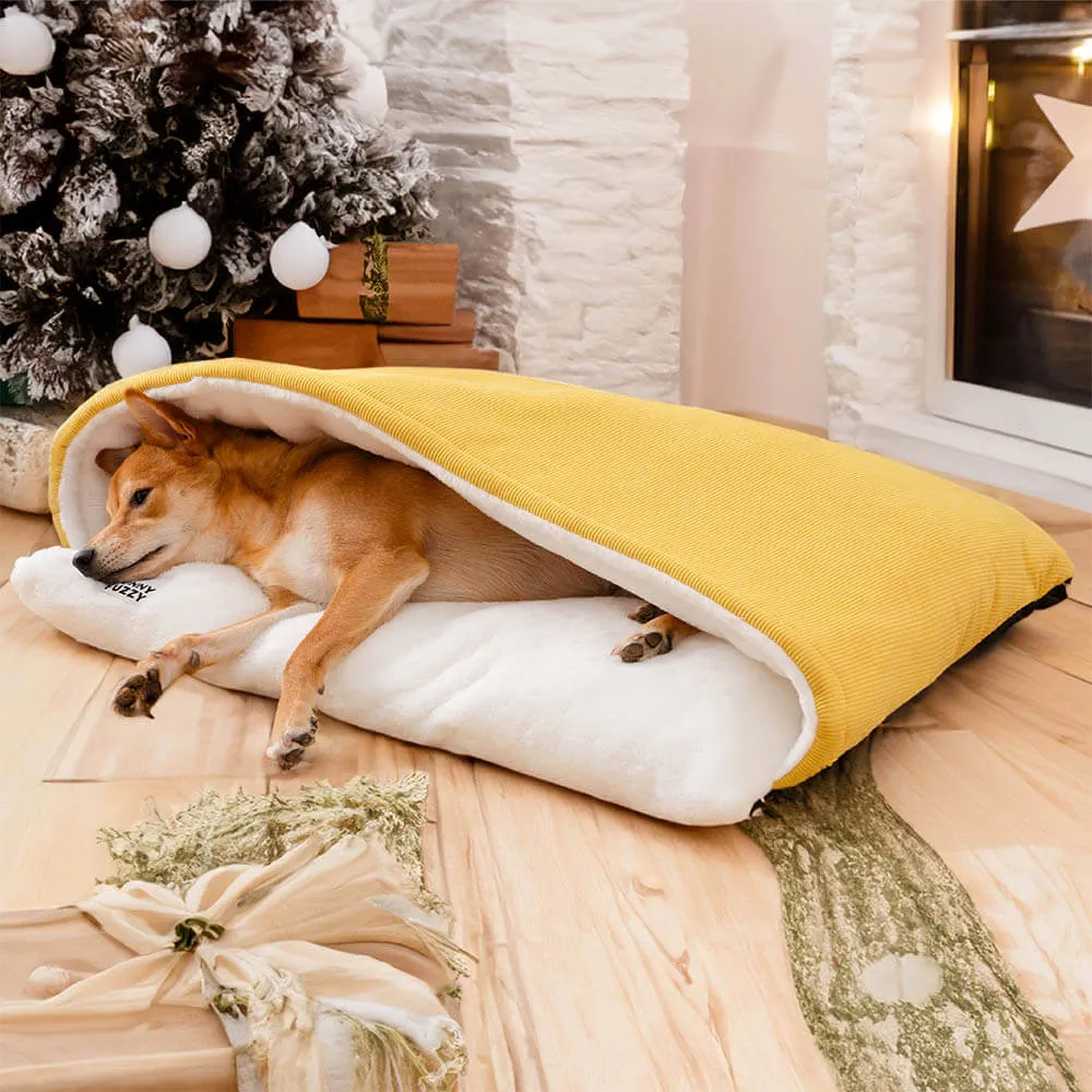 Cama para cachorro com saco de dormir extremamente macio e felpudo — foto 3