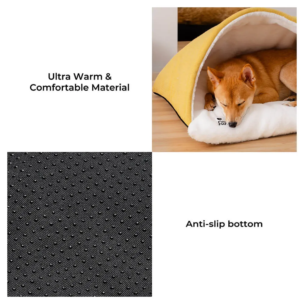 Cama para cachorro com saco de dormir extremamente macio e felpudo — foto 4