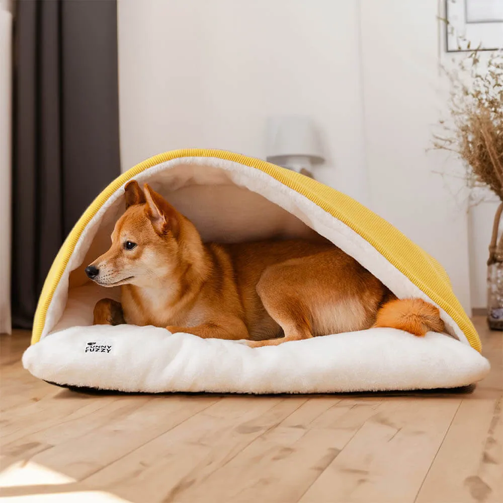 Cama para cachorro com saco de dormir extremamente macio e felpudo — foto 5