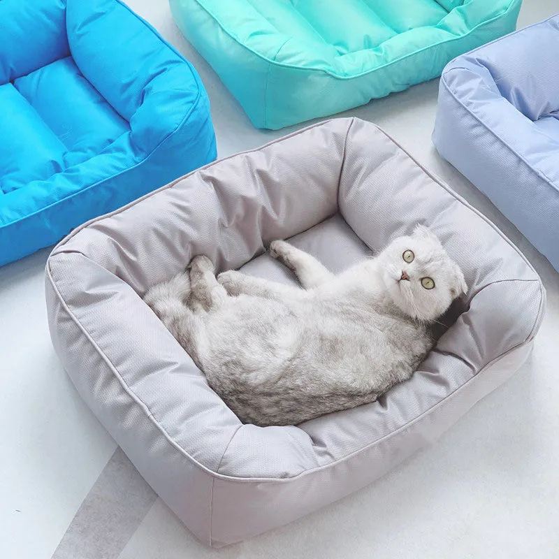 Cama quadrada à prova d'água com resfriamento médio para cães e gatos — foto 2