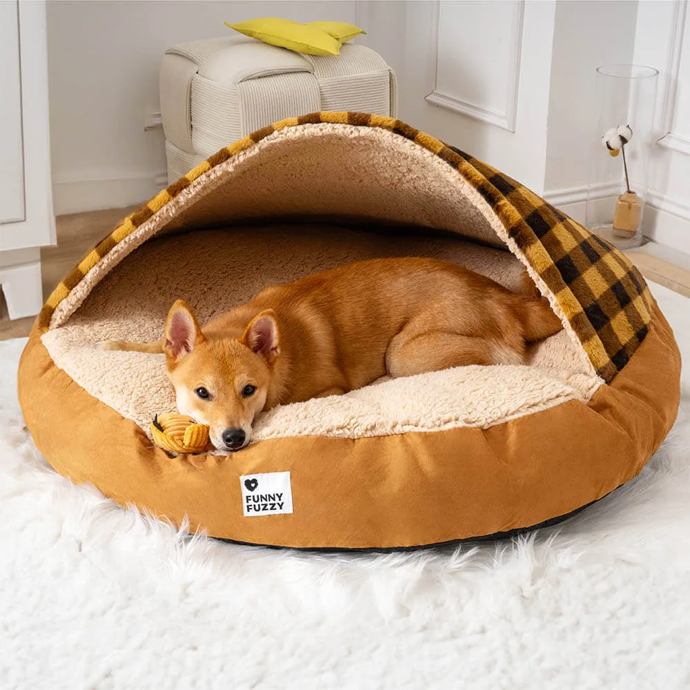 Cama Redonda com Dossel para Cães Pets Esconderijo dos Sonhos — foto 2