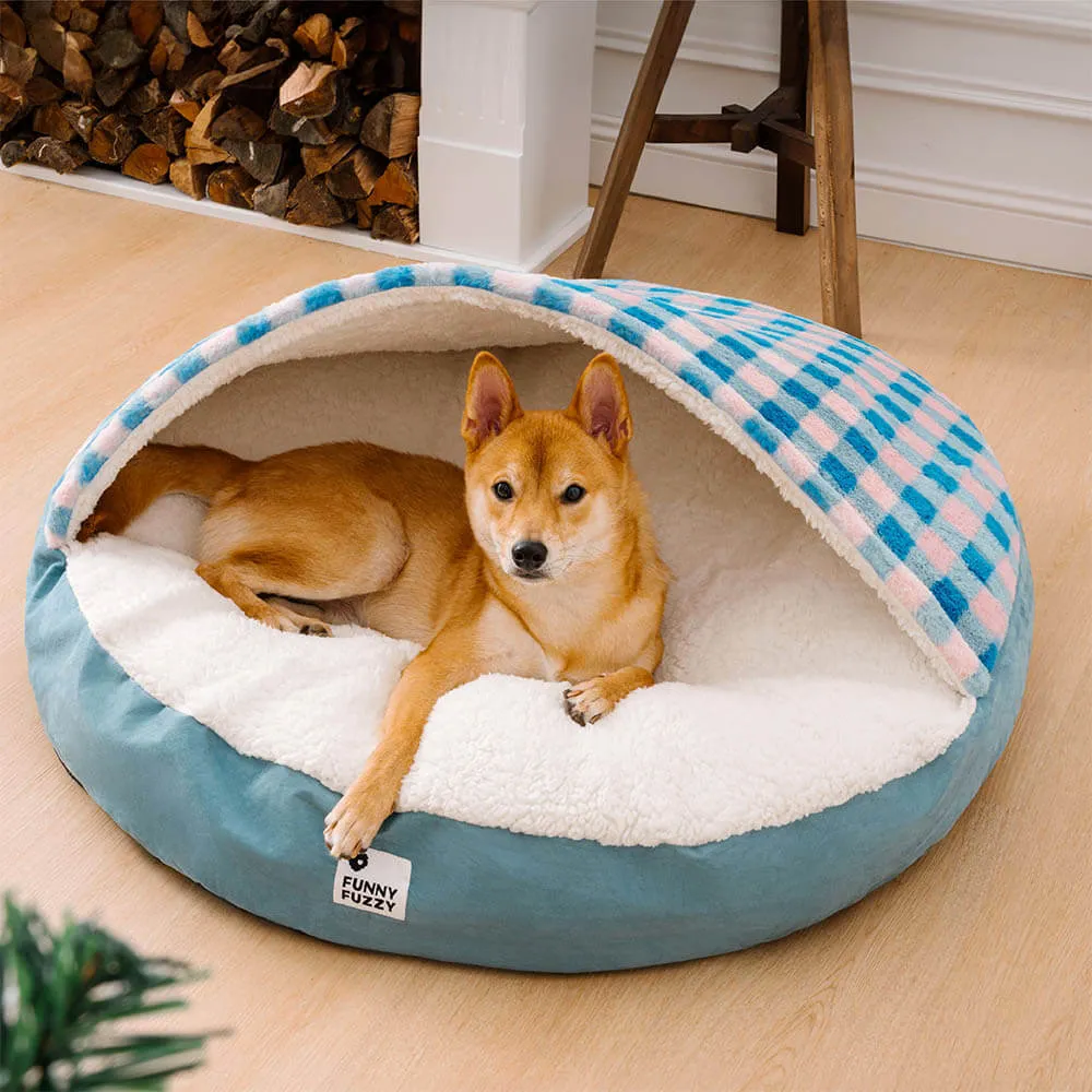 Cama Redonda com Dossel para Cães Pets Esconderijo dos Sonhos — foto 3