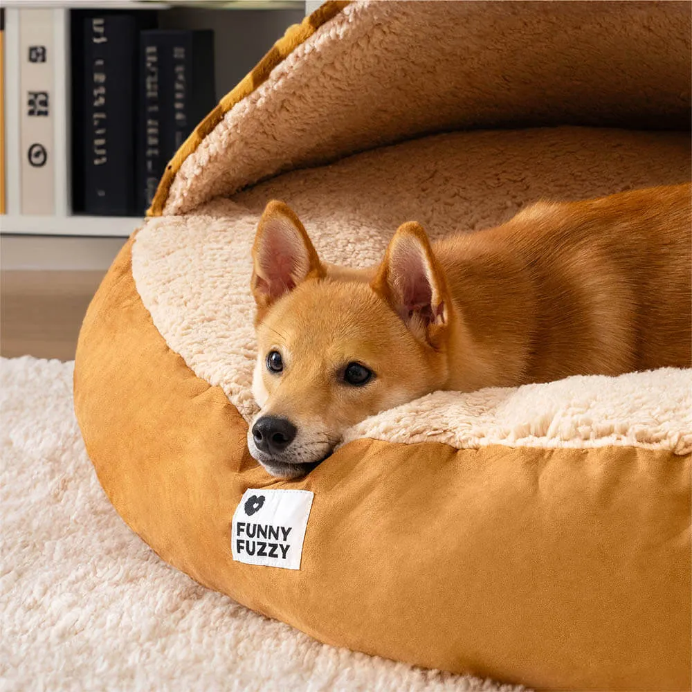Cama Redonda com Dossel para Cães Pets Esconderijo dos Sonhos — foto 4