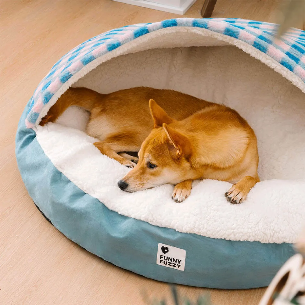 Cama Redonda com Dossel para Cães Pets Esconderijo dos Sonhos — foto 5