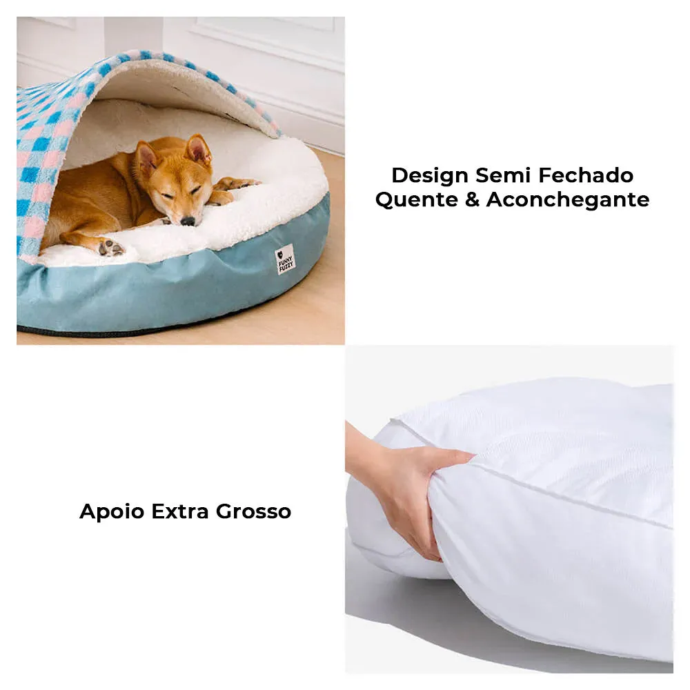 Cama Redonda com Dossel para Cães Pets Esconderijo dos Sonhos — foto 6