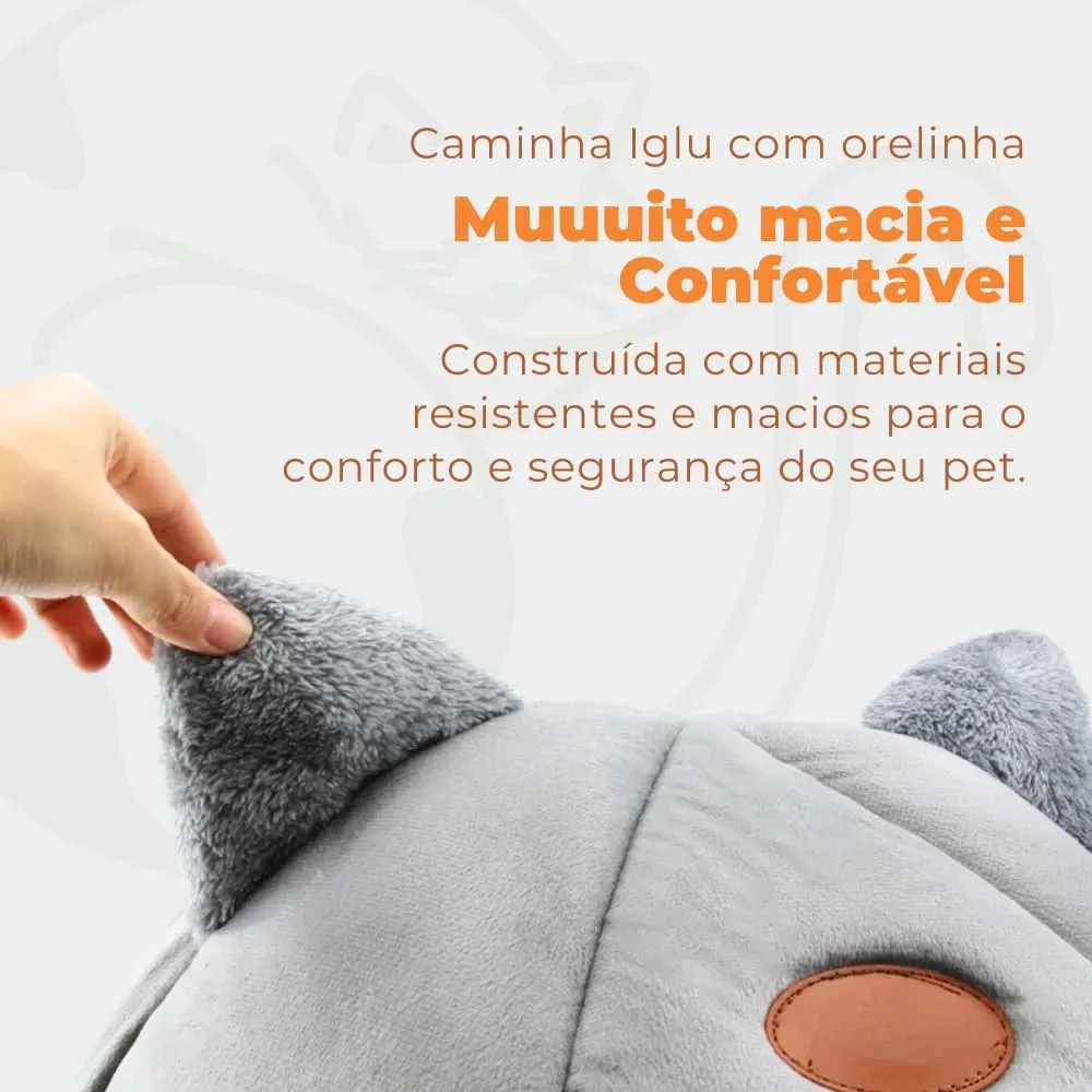 Caminha Iglu de Pelúcia para Pets – Tamanho P — foto 3
