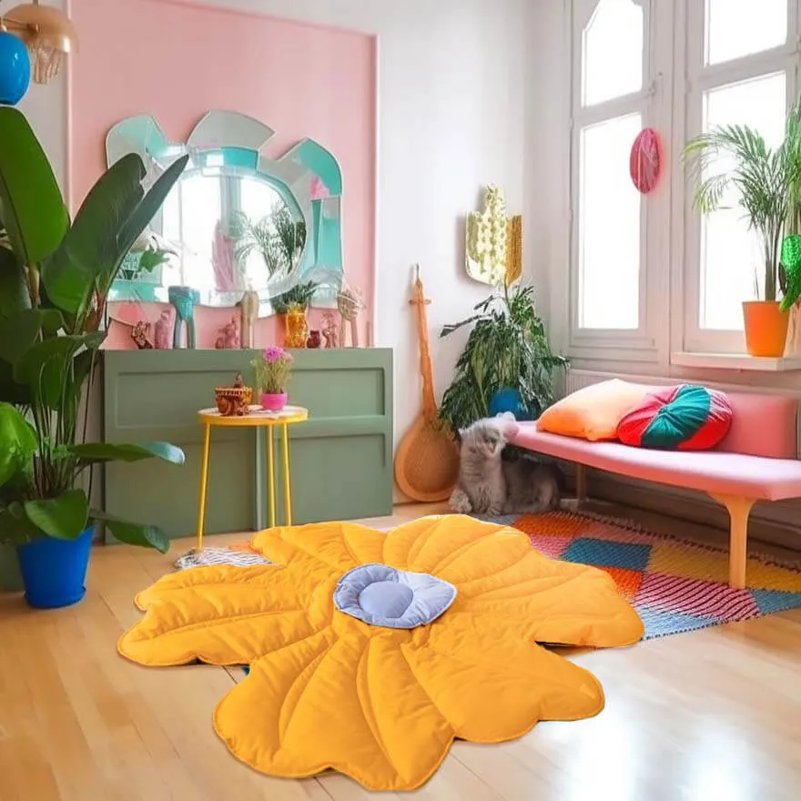 Cobertor para Cachorro ou Tapete para Pessoas Super Grande em Forma de Flor — foto 6
