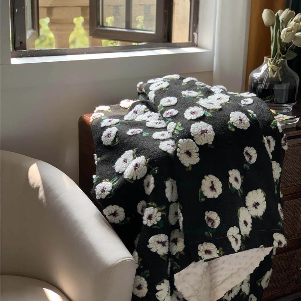 Cobertor Romântico de Lã Jacquard e Cobertor Quente Minky Grande Cobertor para Animais de Estimação — foto 2