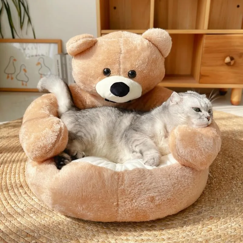 Linda Cama Móvel para Gato Abraço de Urso — foto 4
