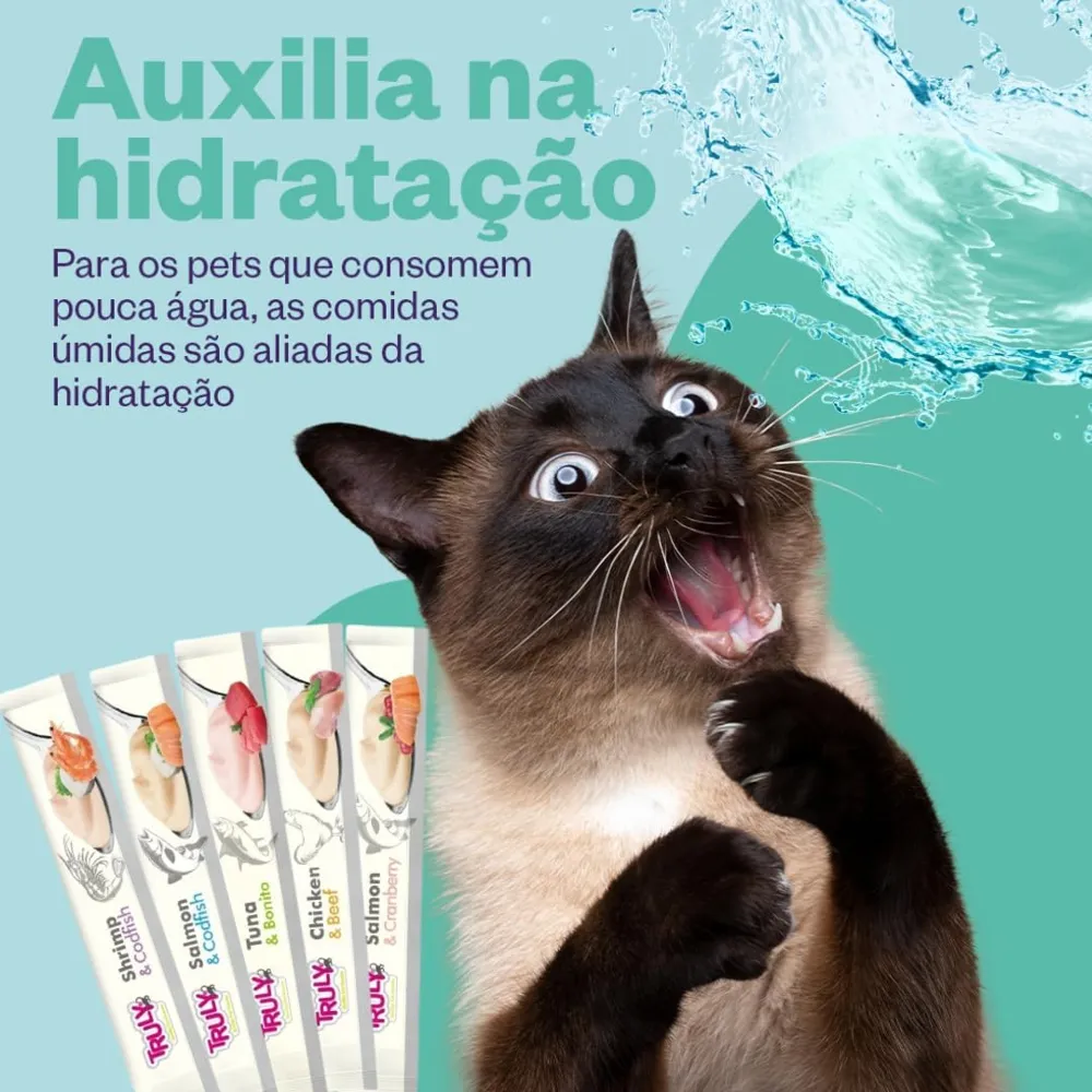 Petisco para Gato Truly Creamy Churu Cremoso Pote 30 Tubetes — foto 4