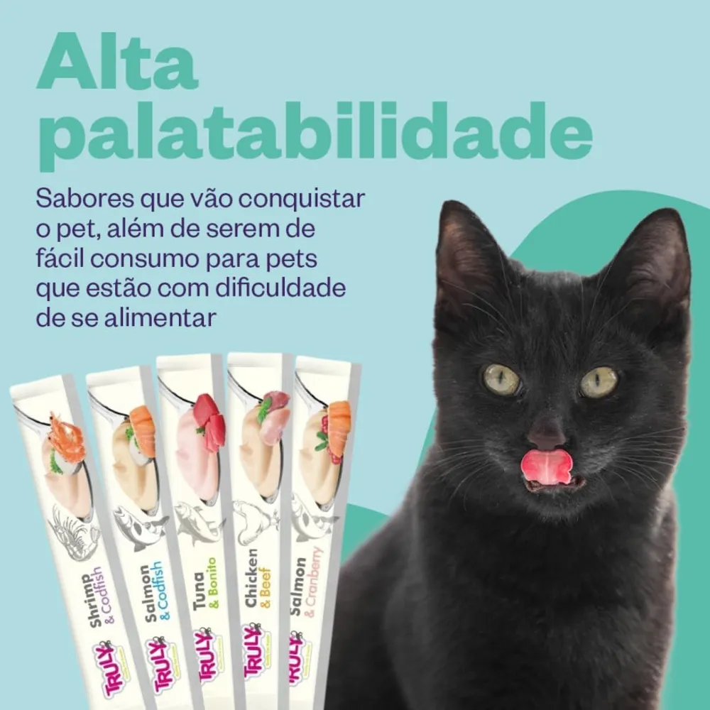 Petisco para Gato Truly Creamy Churu Cremoso Pote 30 Tubetes — foto 6