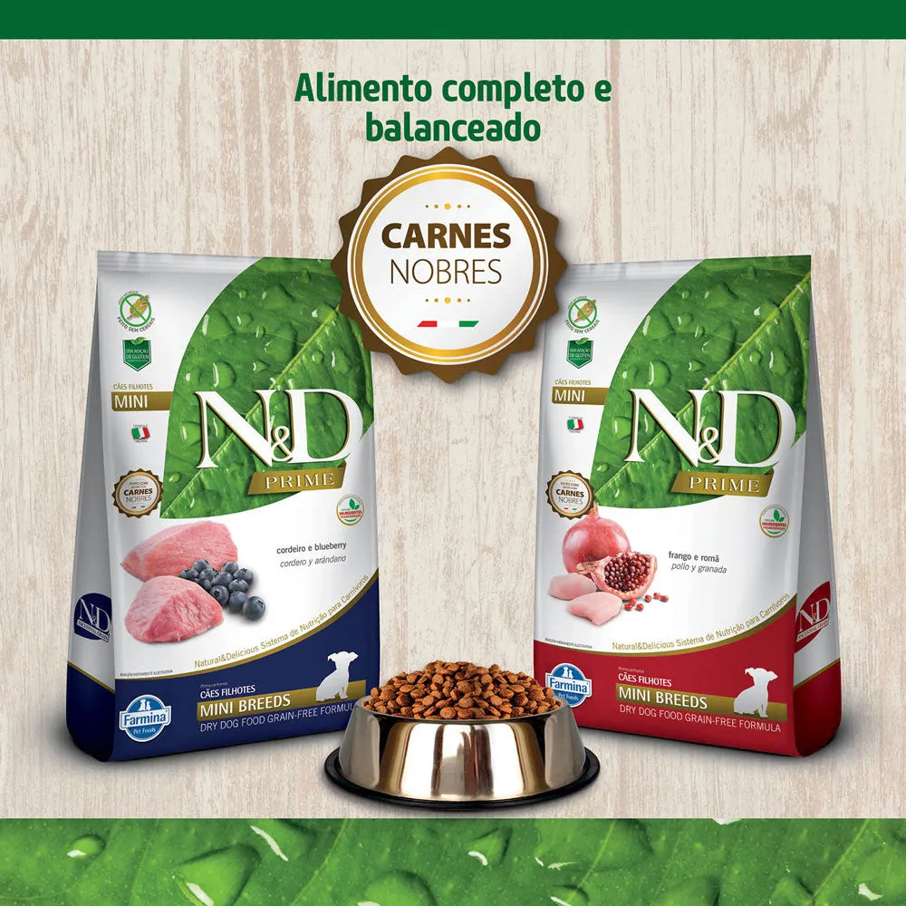 Ração Farmina N&D Prime para Cães Filhotes de Raças Pequenas Sabor Frango e Romã — foto 5