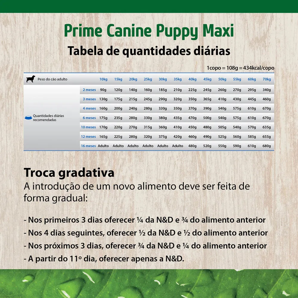 Ração N&D Grain Free para Cães Filhotes de Raças Grandes sabor Frango e Romã 10,1kg — foto 5