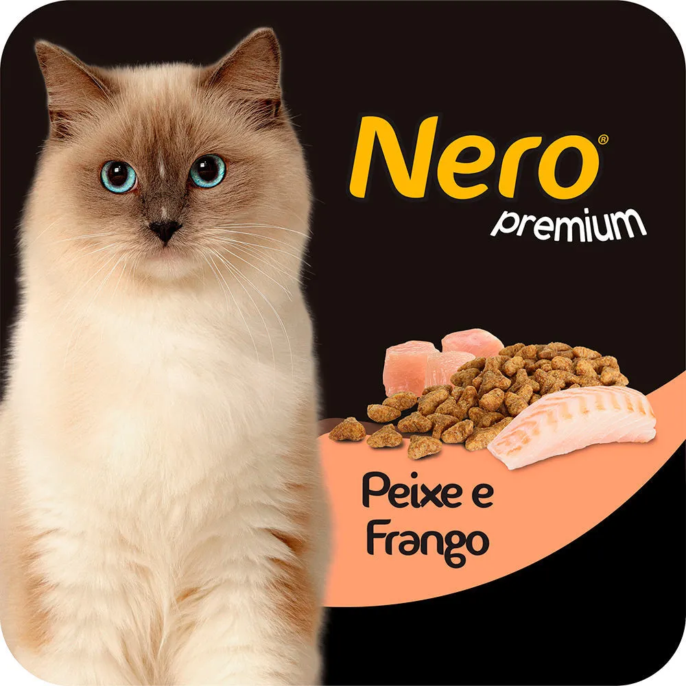Ração Nero Premium para Gatos Adultos Sabor Peixe e Frango 20kg — foto 3