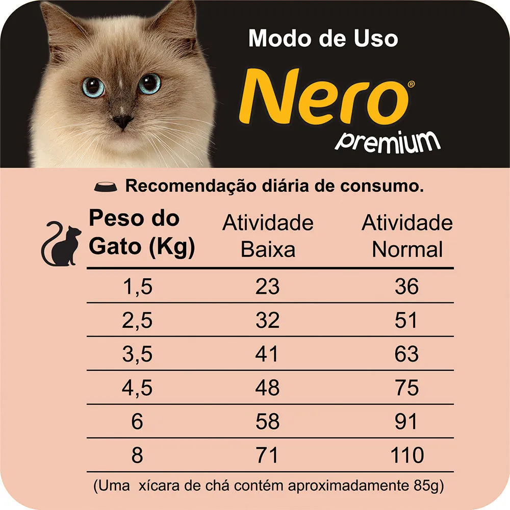 Ração Nero Premium para Gatos Adultos Sabor Peixe e Frango 20kg — foto 6