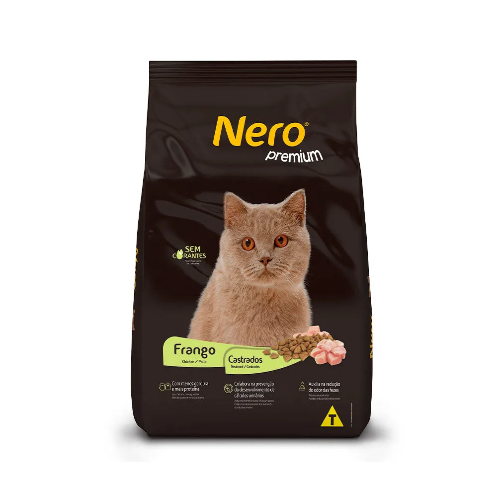 Ração Nero Premium para Gatos Castrados Sabor Frango 20kg — foto 2