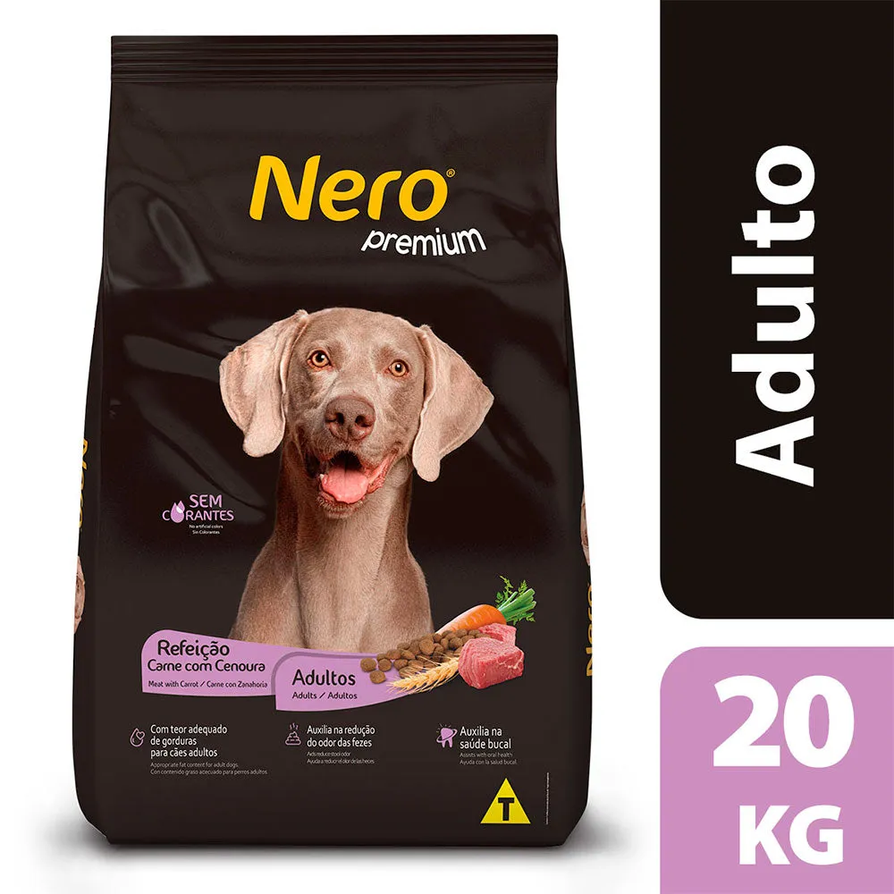 Ração Nero Premium Refeição para Cães Adultos Sabor Carne com Cenoura — foto 2