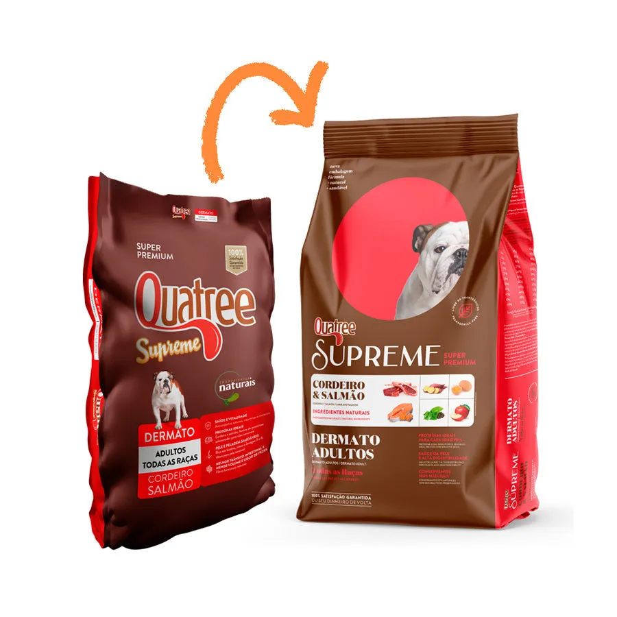 Ração Quatree Supreme Dermato para Cães Adultos Sabor Cordeiro e Salmão — foto 3