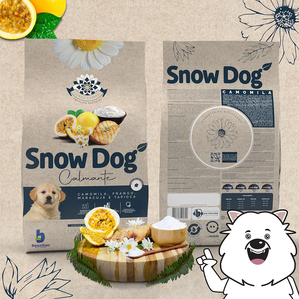 Ração Snow Dog Flores Calmante para Cães Filhotes de Porte Médio e Grande — foto 2